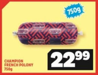 Usave Champion French Polony 750g offer