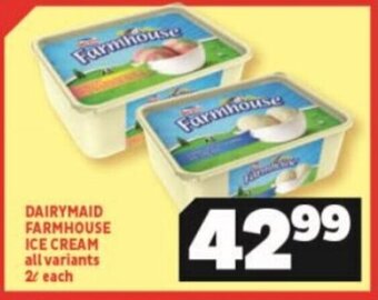Dairymaid Farmhouse Ice Cream all variants 2L
