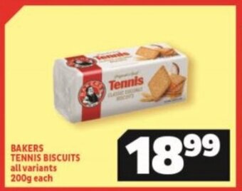 Usave Bakers Tennis Biscuits all variants 200g offer