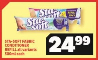 Usave Sta-Soft Fabric Conditioner Refill all variants 500ml offer
