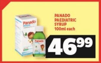 Usave Panado Paediatric Syrup 100ml offer
