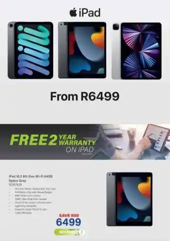Incredible Connection iPad 10.2" 9th Gen Wifi 64GB Space Grey offer