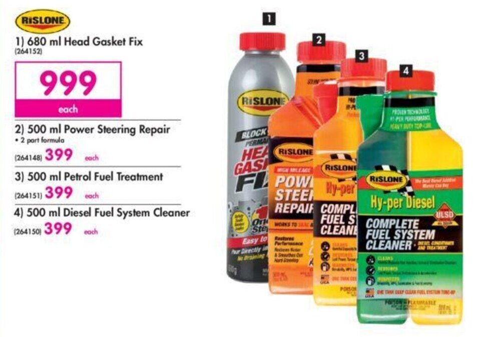 Rislone 680ml Head Gasket Fix offer at Makro