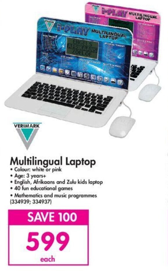 Verimark Multilingual Laptop offer at Makro