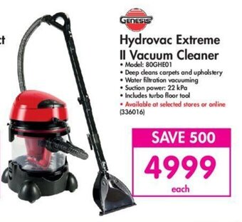 Makro Genesis Hydrovac Extreme II Vacuum Cleaner offer