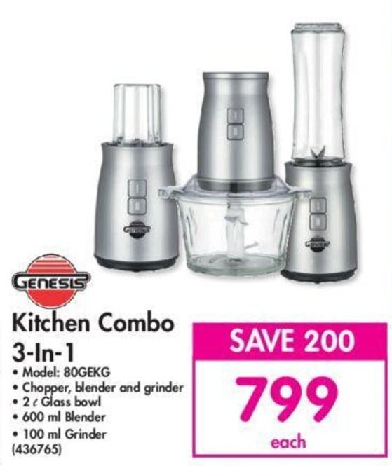 Genesis Kitchen Combo 3in1 offer at Makro