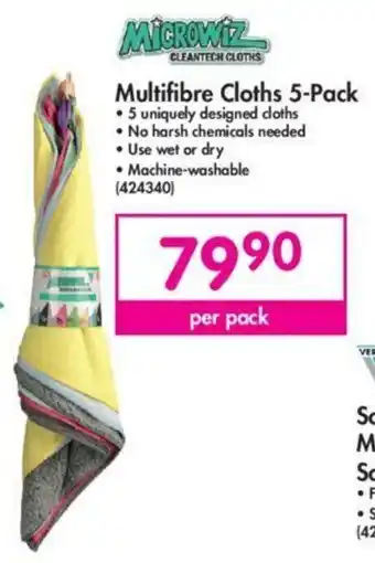 Microwiz Multifibre Cloths 5-pack