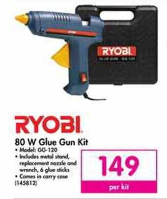 Makro Ryobi 80W Glue Gun Kit offer
