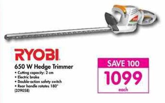 Makro Ryobi 650W Hedge Trimmer offer