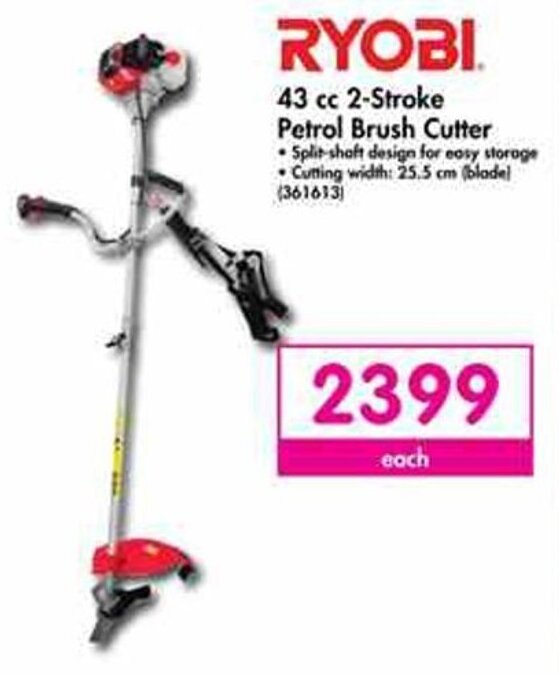 Ryobi 43cc 2Stroke Petrol Brush Cutter offer at Makro
