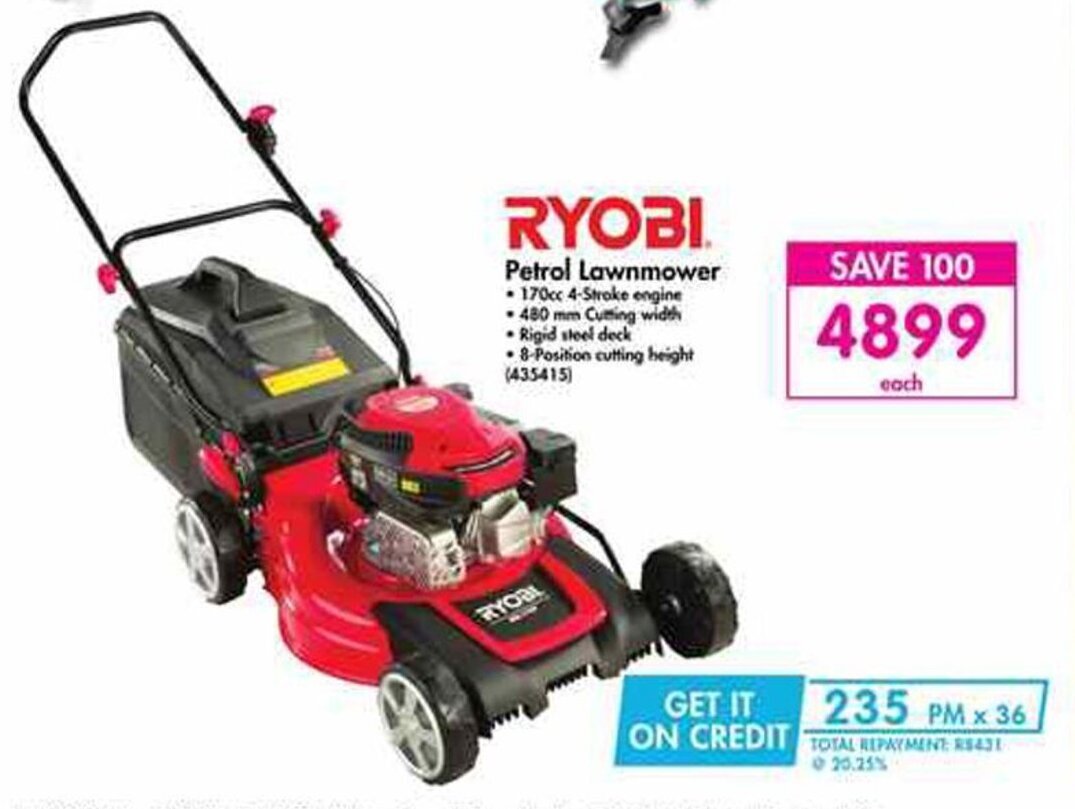 Ryobi Petrol Lawnmower offer at Makro