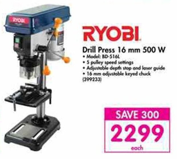 Ryobi Drill Press 16mm 500W offer at Makro