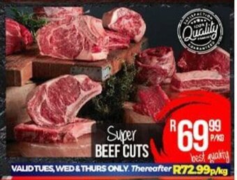 Take 'n Pay Super Beef Cuts per kg offer