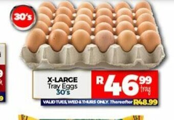 Take 'n Pay X-Large Tray Eggs 30's offer