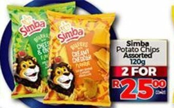 Take 'n Pay Simba Potato Chips Assorted 120g offer