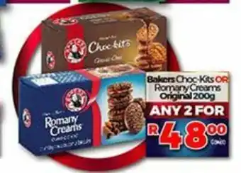 Bakers Choc-Kits or Romany Creams Original 200g