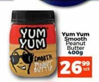 Yum Yum Smooth Peanut Butter 400g