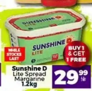 Take 'n Pay Sunshine D Lite Spread Margarine 1.2kg offer