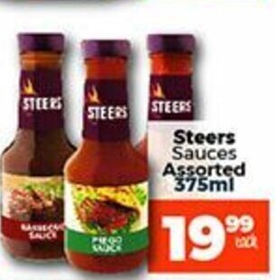 Take 'n Pay Steers Sauces Assorted 375ml offer