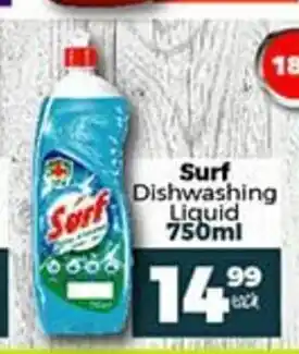 Take 'n Pay Surf Dishwashing Liquid 750ml offer