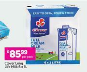Game Clover Long Life Milk-6 x 1Ltr Per Pack offer