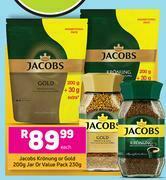 Game Jacobs Kronung Or Gold 200g Jar or Value Pack 230g-Each offer