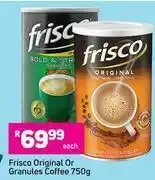 Game Frisco Original Or Granules Coffee-750g Each offer