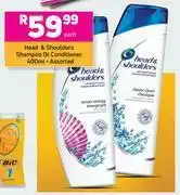 Game Head & Shoulders Shampoo Or Conditioner (Assorted)-400ml Each offer