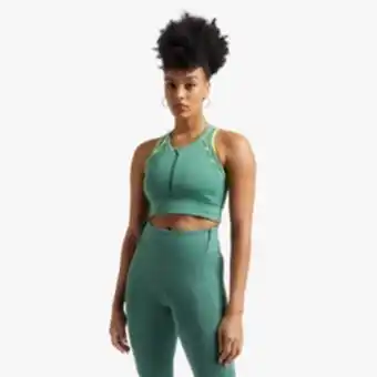 Sportscene New balance women's athletics jade cropped top offer