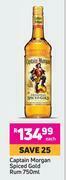 Captain Morgan Spiced Gold Rum-750ml Each