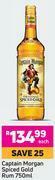 Captain Morgan Spiced Gold Rum-750ml