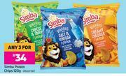 Game Simba Potato Chips (Assorted)-For Any 3 x 120g offer