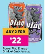 Game Power Play Energy Drink Assorted-For Any 2 x 440ml offer