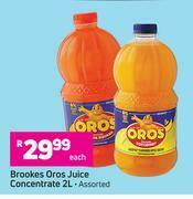 Game Brookes Oros Juice Concentrate (Assorted)-2Ltr Each offer