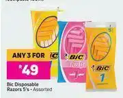 Game BIC Disposable Razors (Assorted)-For Any 3 x 5's Pack offer