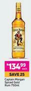 Captain Morgan Spiced Gold Rum-750ml Each