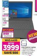 Game Proline Intel Celeron Laptop offer