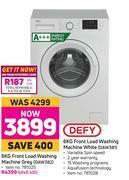 Game Defy 6Kg Front Load Washing Machine (White) DAW381 offer