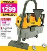 Game Bennett Read 1400W Wet & Dry Vacuum Cleaner Tough 15 HVC215 offer