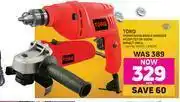 Game Torq 115mm 500W Angel Grinder MCOP1727 Or 500W Impact Drill-Each offer