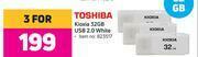 Toshiba Kioxia 32GB USB 2.0 White-For 3