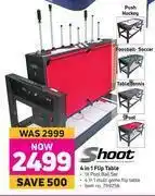 Game Shoot 4 In 1 Flip Table offer