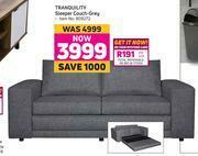 Game Tranquility Sleeper Couch (Grey) offer