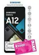 Game Samsung Galaxy A12 4G Smartphone-On 1GB Red Top Up Core More Data (24 Month) offer
