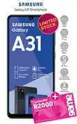 Game Samsung Galaxy A31 Smartphone-On 1GB Red Core More Data (36 Month) offer