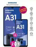 Game 2 x Samsung Galaxy A31 Smartphone-On 1GB Red Core More Data offer
