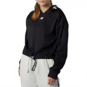 Women's new balance relentless tech fleece black hoodie