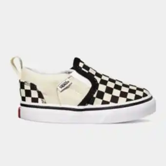 Infants' vans asher slip on black/natural shoes