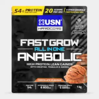 Totalsports Usn fast grow anabolic 1kg chocolate offer