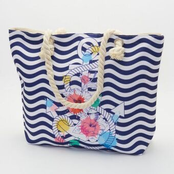 Rainbow anchor beach bag